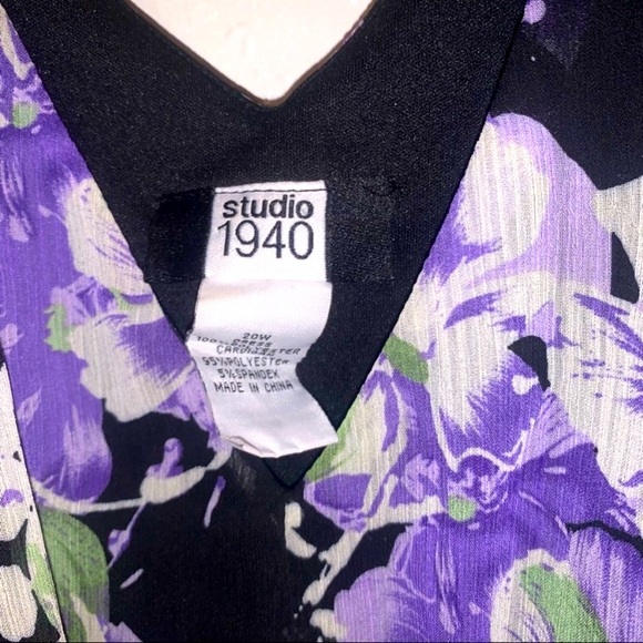 Studio 1940 Size 20 Floral Print Midi Dress - Picture 2 of 7